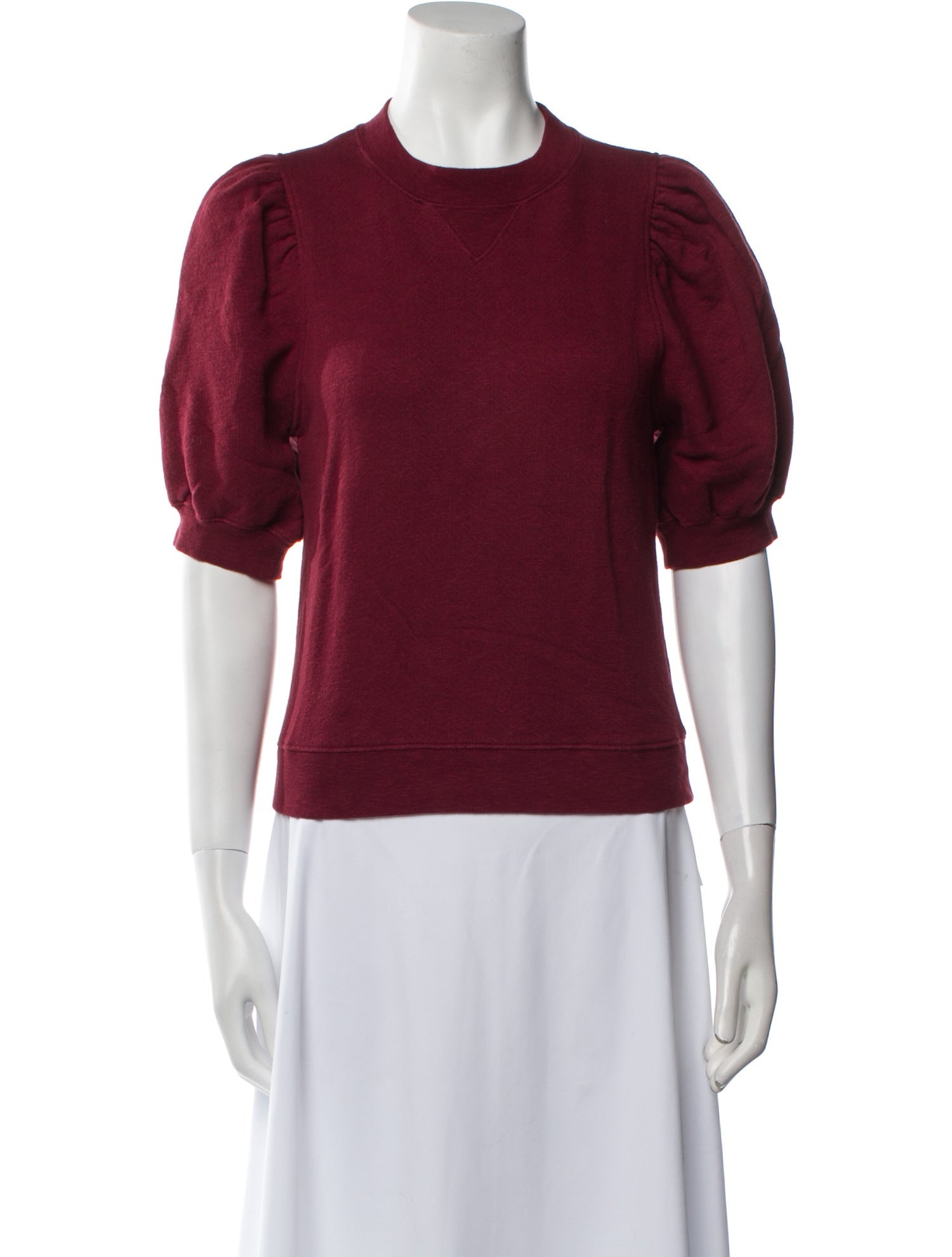 Ulla Johnson Crew Neck Short Sleeve Top