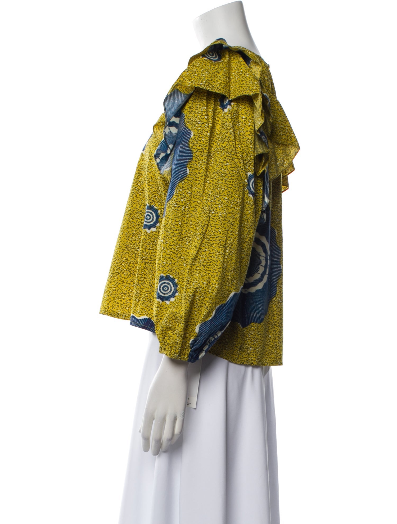 Ulla Johnson Printed Crew Neck Blouse