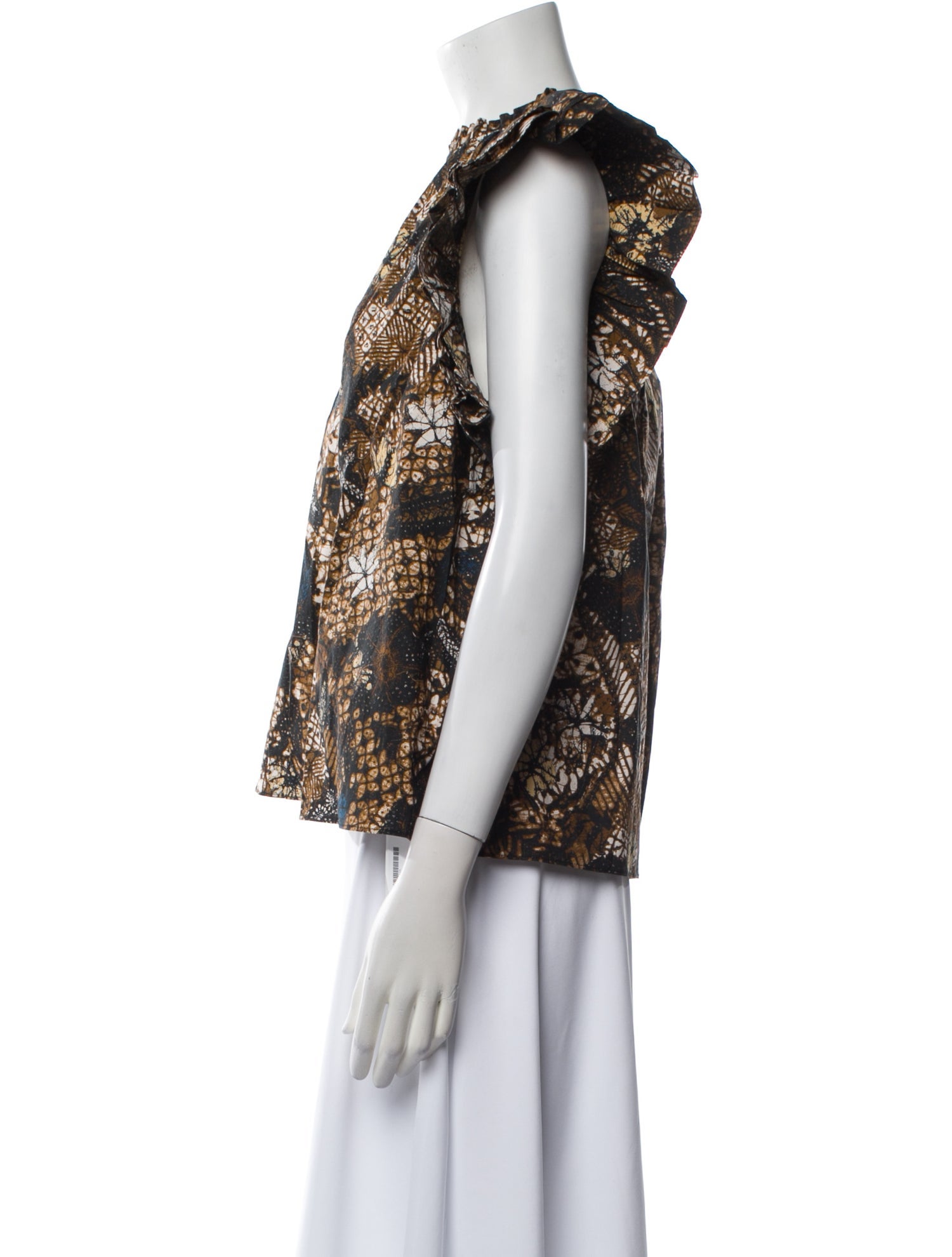 Ulla Johnson Printed V-Neck Blouse