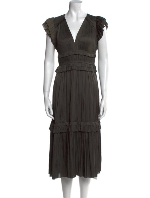 Ulla Johnson V-Neck Midi Length Dress