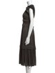 Ulla Johnson V-Neck Midi Length Dress