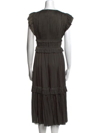 Ulla Johnson V-Neck Midi Length Dress