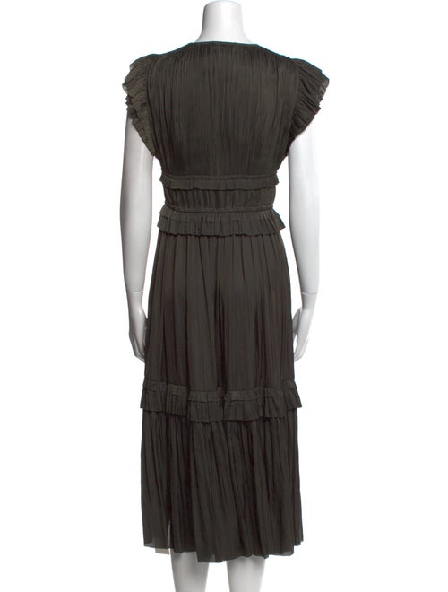 Ulla Johnson V-Neck Midi Length Dress