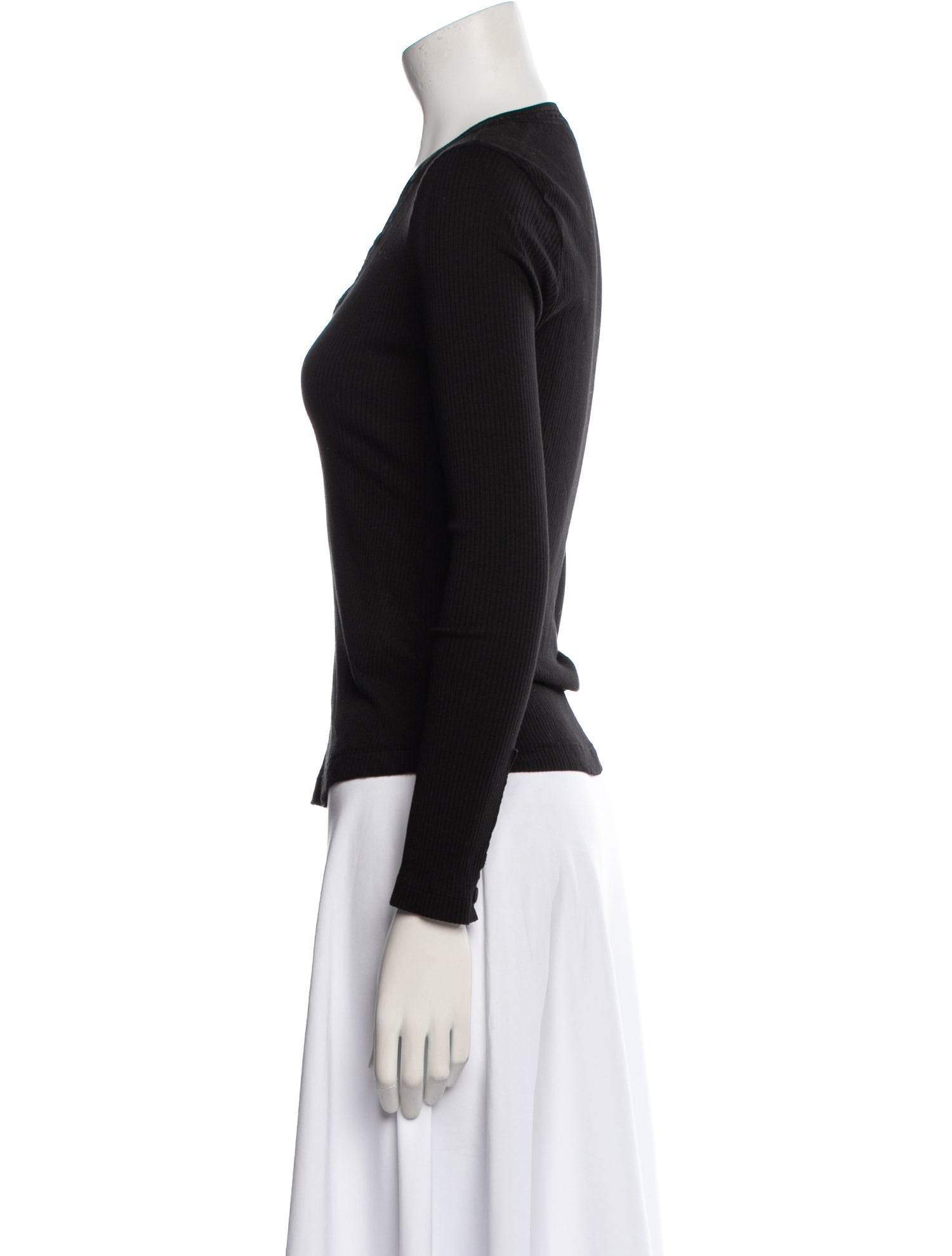 Ulla Johnson V-Neck Long Sleeve Top