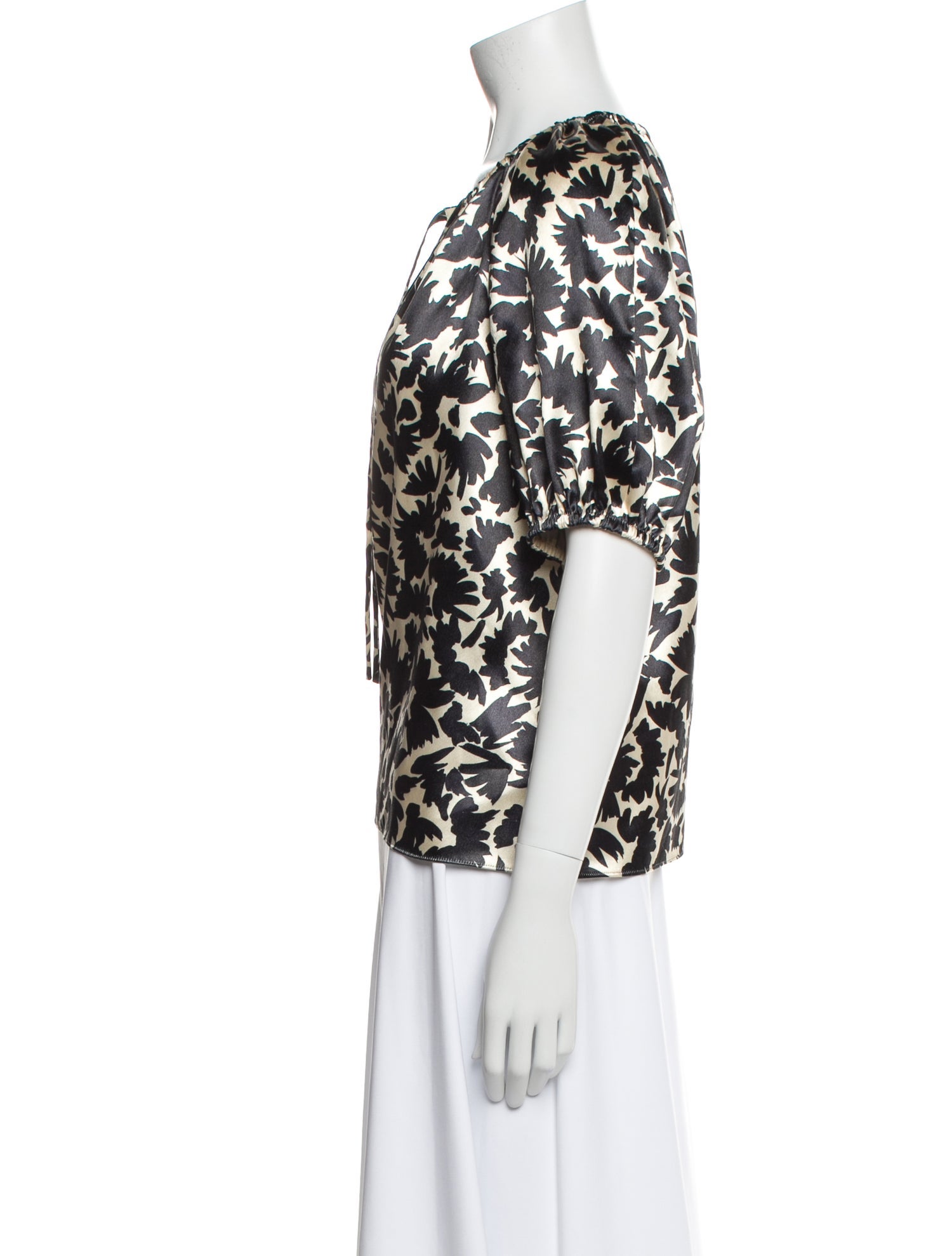 Ulla Johnson Printed V-Neck Blouse