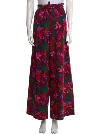 Ulla Johnson Floral Print Wide Leg Pants