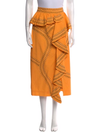 Ulla Johnson Printed Midi Length Skirt