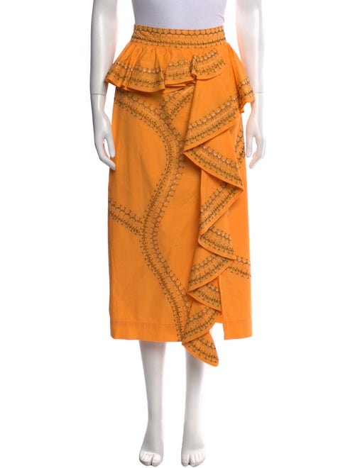 Ulla Johnson Printed Midi Length Skirt