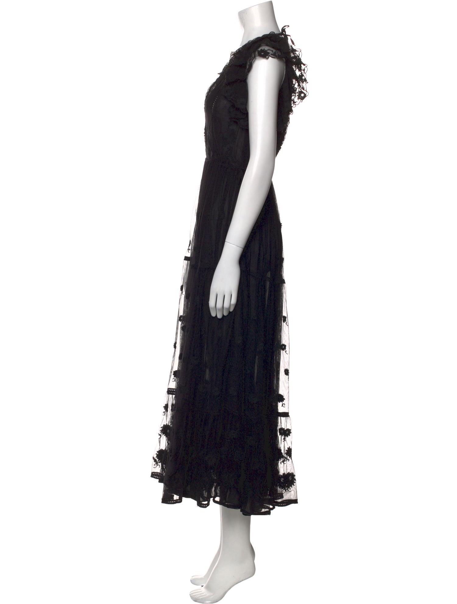 Ulla Johnson Lace Pattern Long Dress