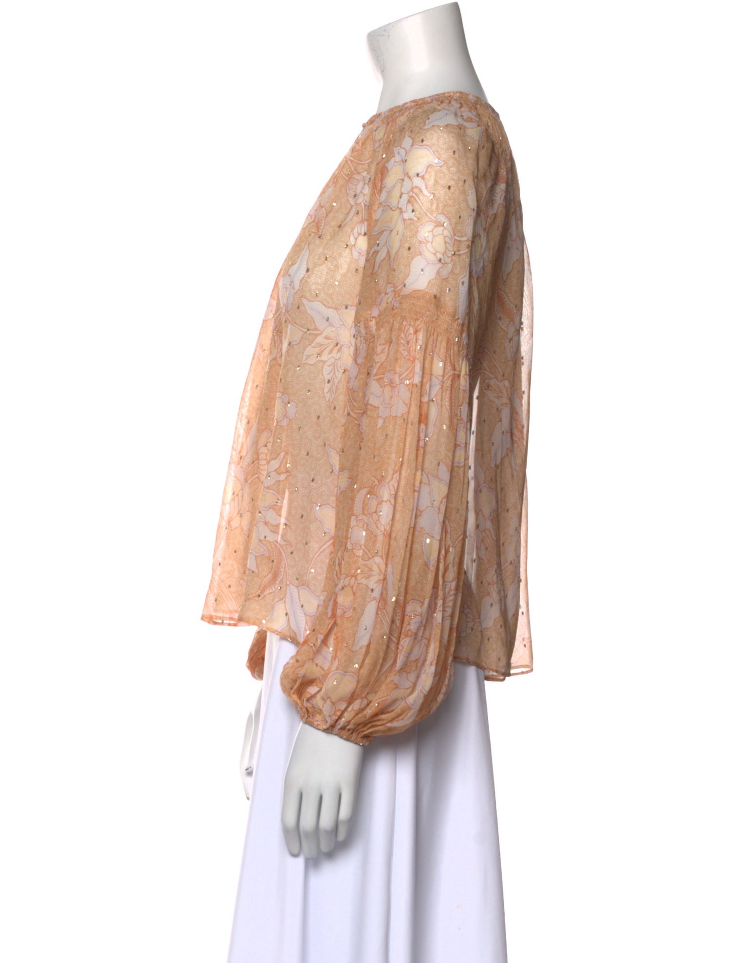 Ulla Johnson Silk Floral Print Blouse w/ Tags