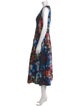 Ulla Johnson Tie-Dye Print Midi Length Dress