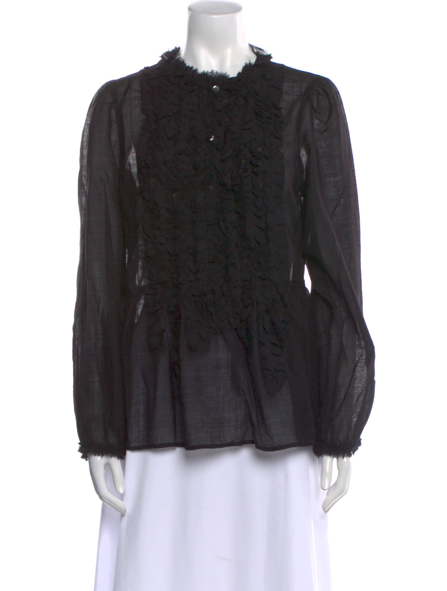 Ulla Johnson Wool Mock Neck Blouse