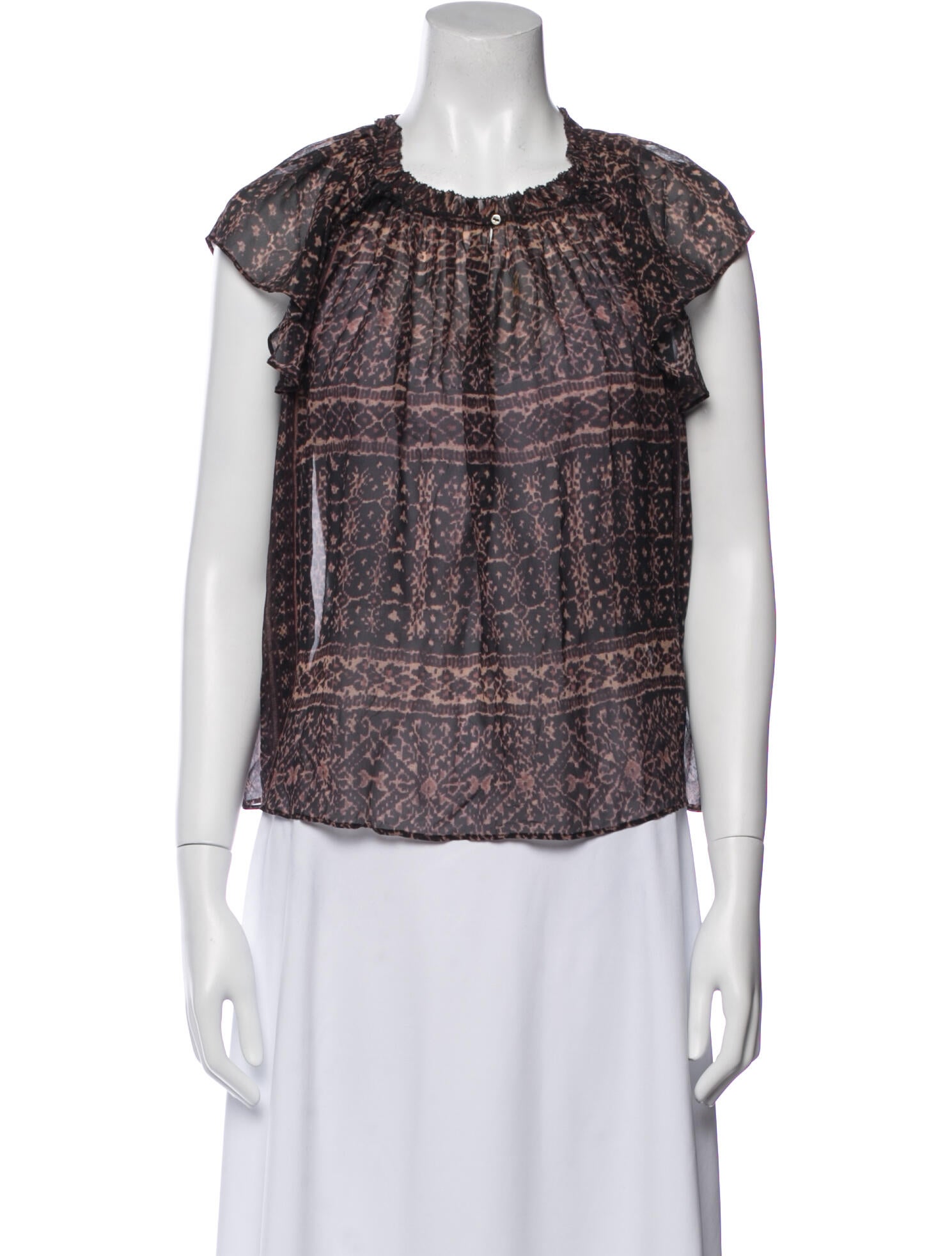 Ulla Johnson Silk Printed Blouse