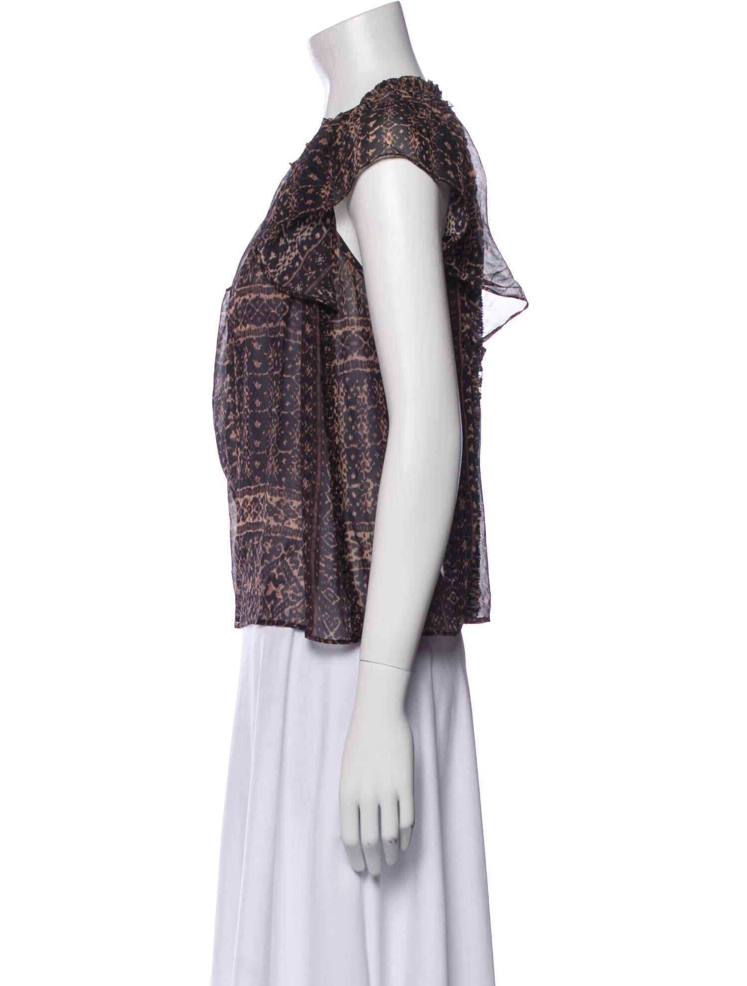 Ulla Johnson Silk Printed Blouse