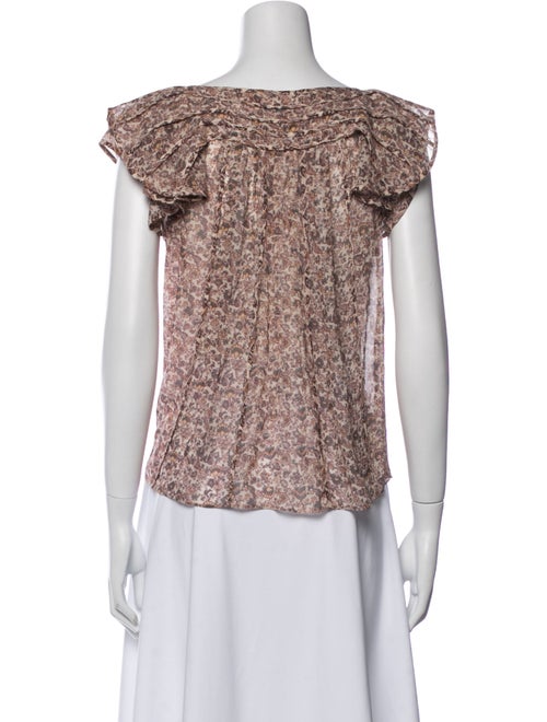 Ulla Johnson Silk Floral Print Blouse