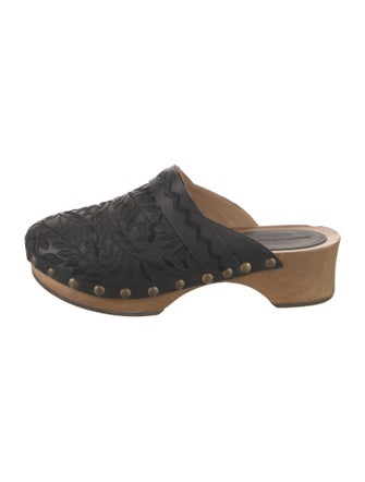 Ulla Johnson Leather Studded Accents Mules