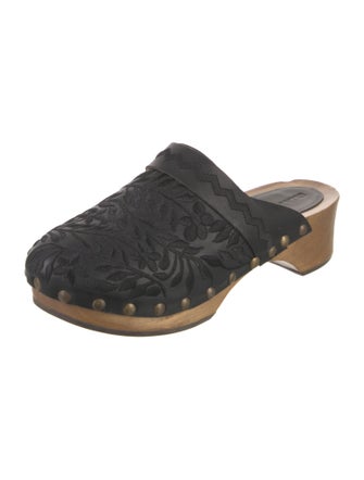 Ulla Johnson Leather Studded Accents Mules