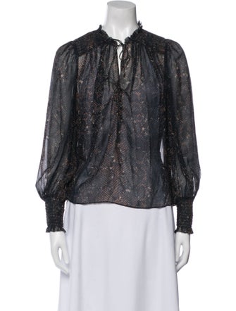 Ulla Johnson Silk Printed Blouse
