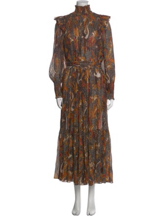 Ulla Johnson Paisley Print Long Dress