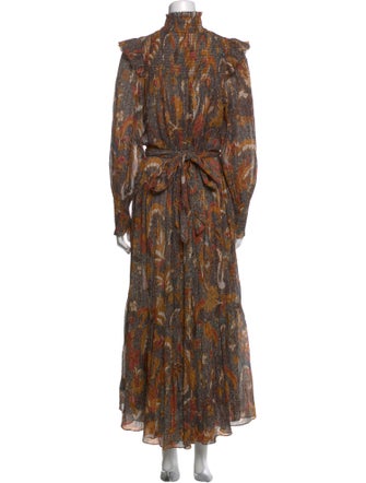 Ulla Johnson Paisley Print Long Dress