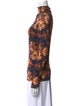 Ulla Johnson Floral Print Mock Neck Top