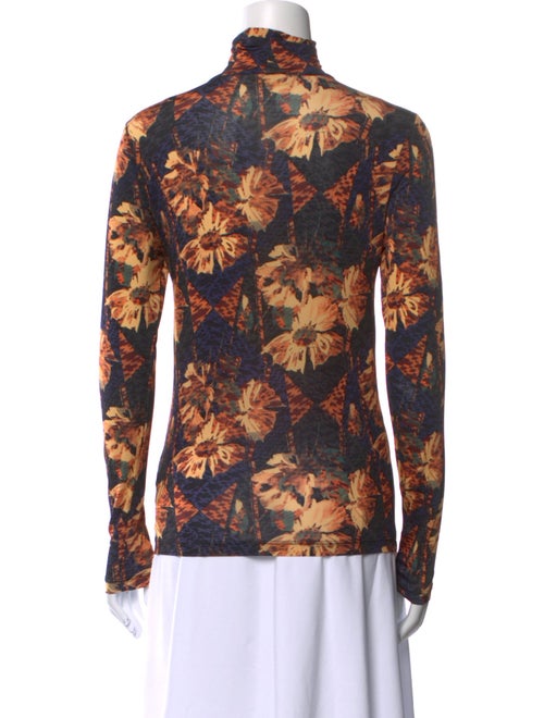 Ulla Johnson Floral Print Mock Neck Top