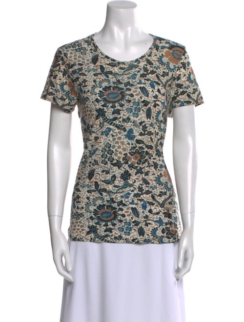Ulla Johnson Printed Scoop Neck T-Shirt