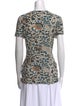 Ulla Johnson Printed Scoop Neck T-Shirt