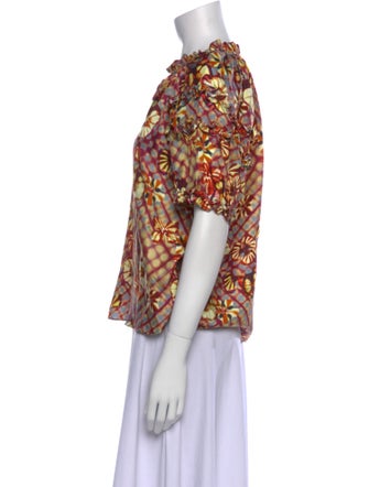 Ulla Johnson Silk Printed Blouse