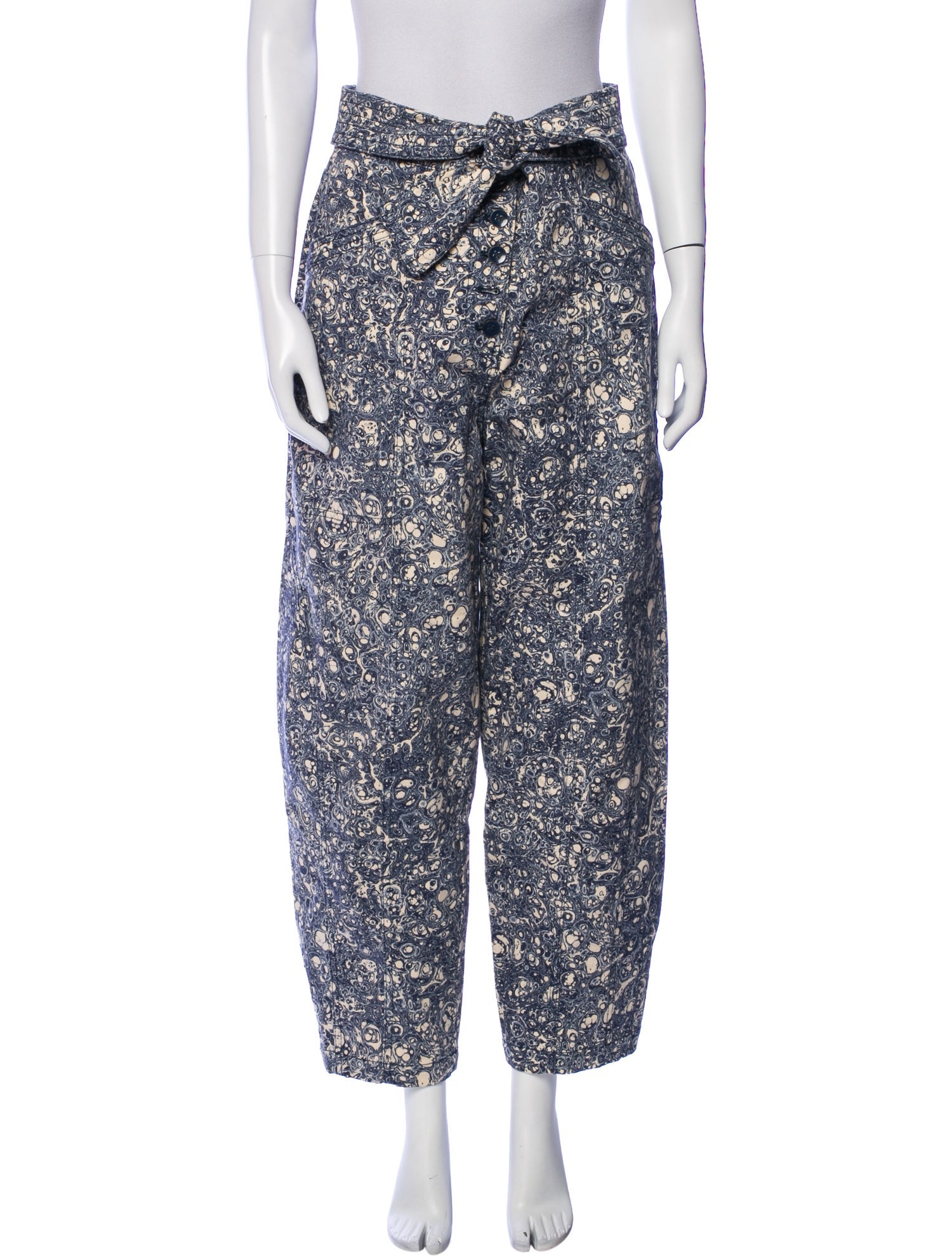 Ulla Johnson Floral Print Straight Leg Pants