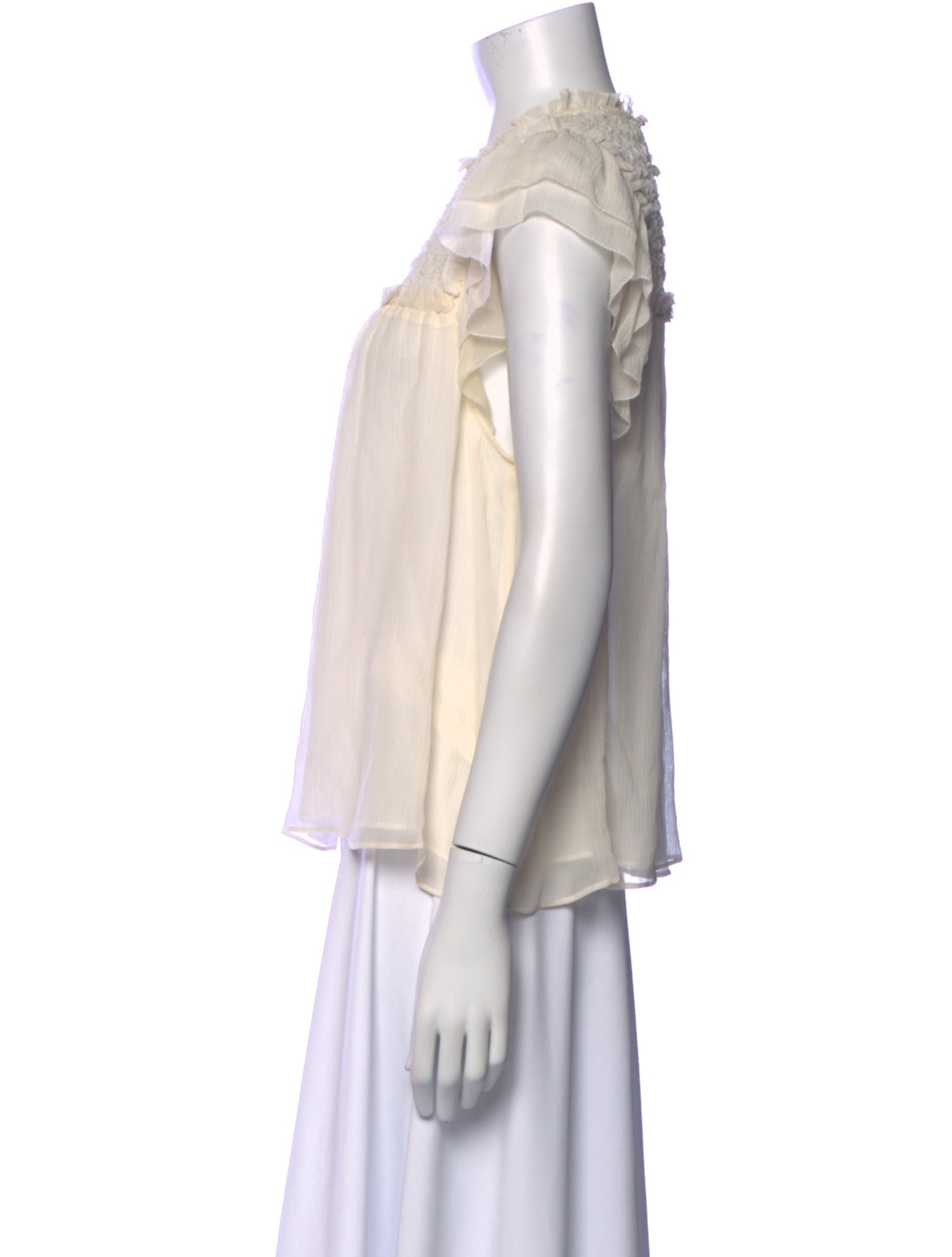 Ulla Johnson Mock Neck Sleeveless Blouse