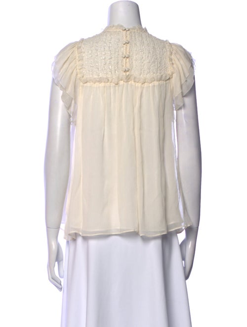 Ulla Johnson Mock Neck Sleeveless Blouse