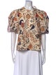 Ulla Johnson Floral Print Mock Neck Blouse