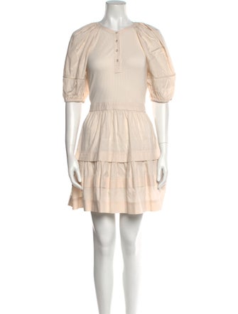 Ulla Johnson Crew Neck Mini Dress