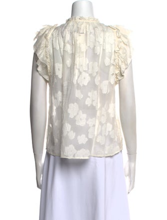 Ulla Johnson Mock Neck Sleeveless Blouse