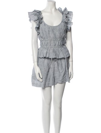 Ulla Johnson Linen Striped Short Set