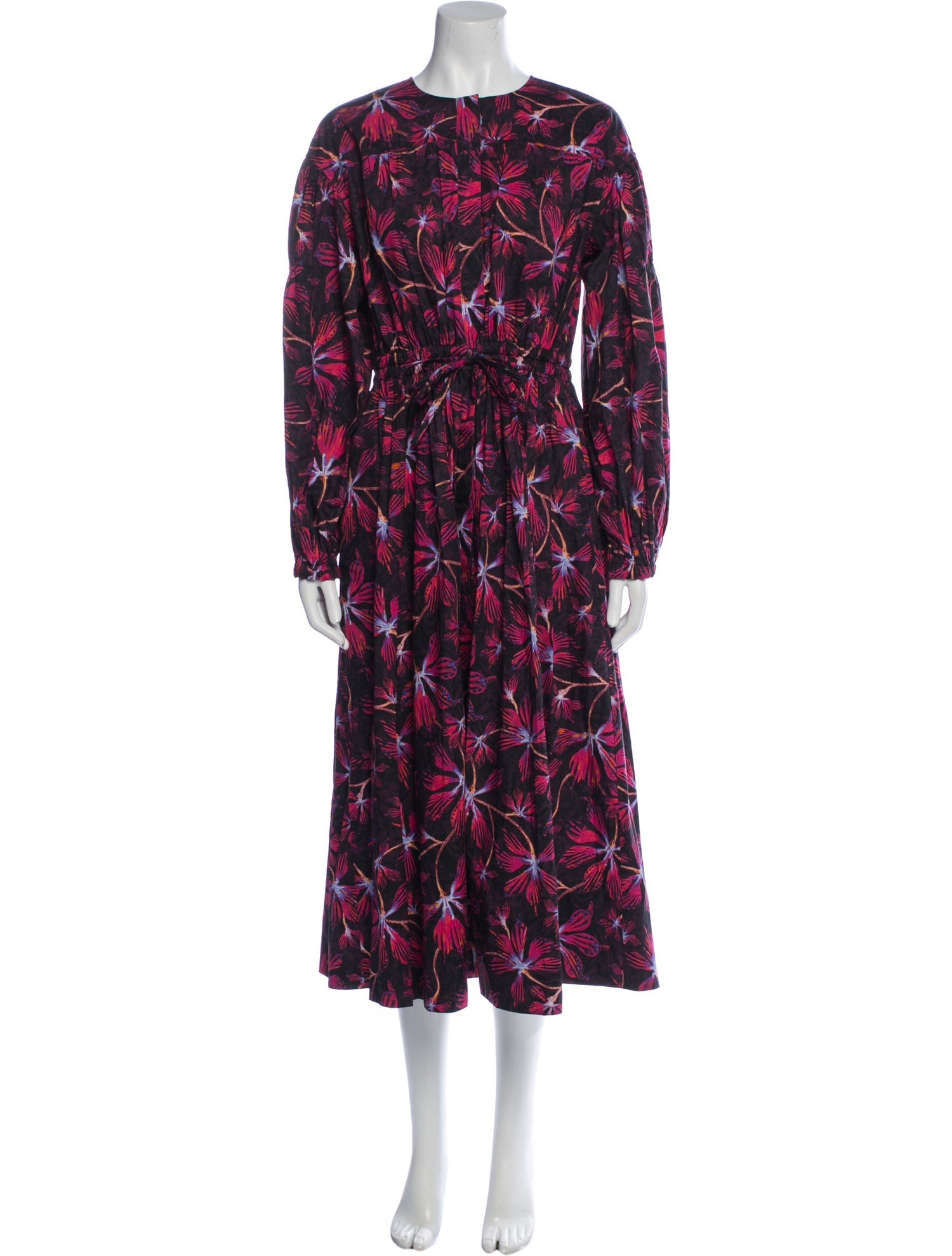 Ulla Johnson Floral Print Midi Length Dress
