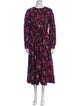 Ulla Johnson Floral Print Midi Length Dress