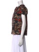 Ulla Johnson Floral Print Crew Neck Blouse
