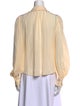 Ulla Johnson Silk Long Sleeve Button-Up Top