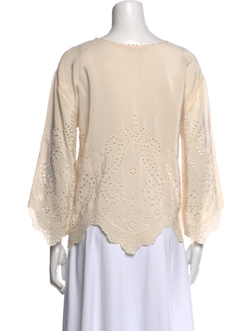 Ulla Johnson Silk Bateau Neckline Blouse