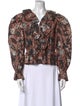 Ulla Johnson Floral Print Long Sleeve Button-Up Top