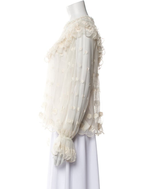 Ulla Johnson Bateau Neckline Long Sleeve Blouse