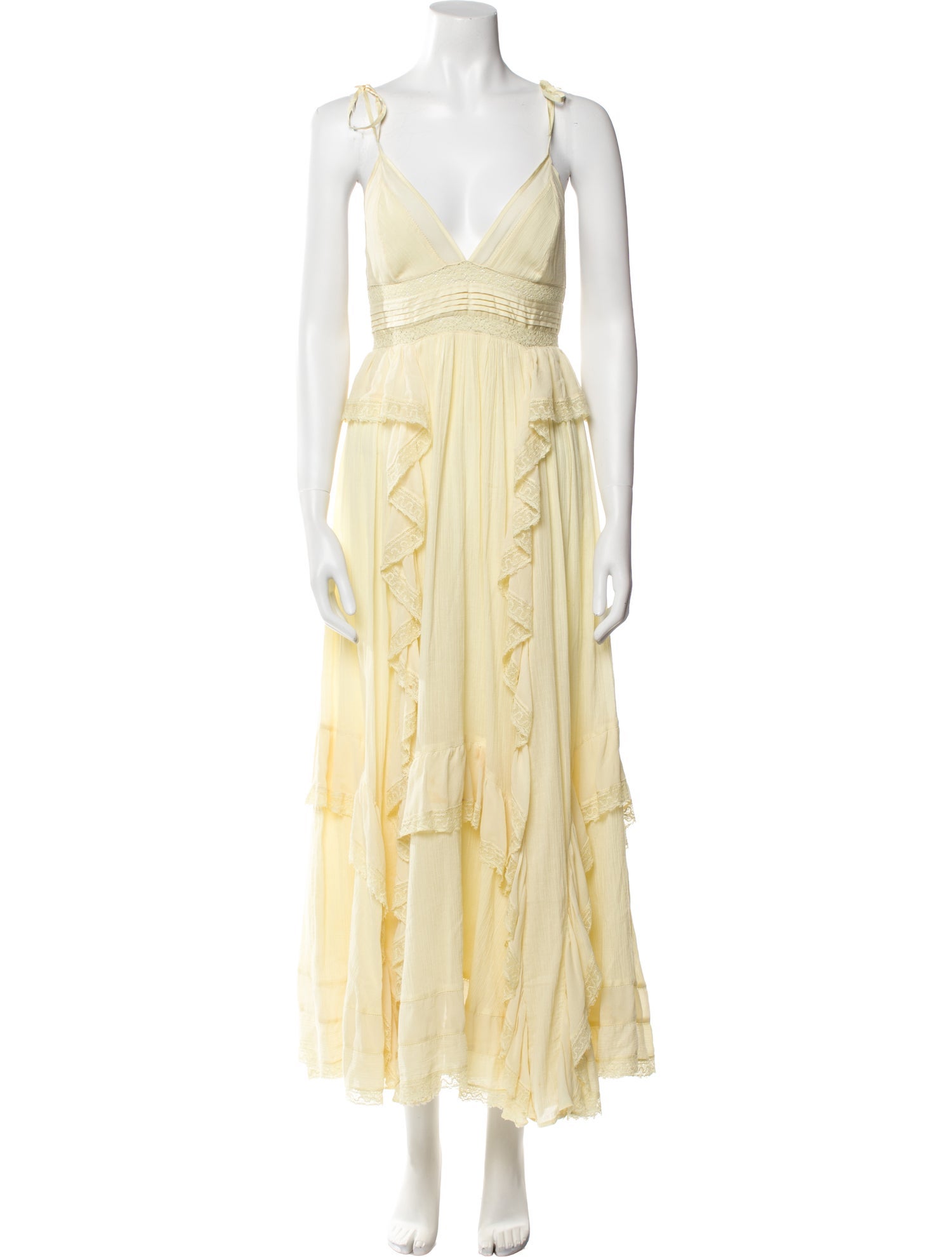Ulla Johnson V-Neck Midi Length Dress