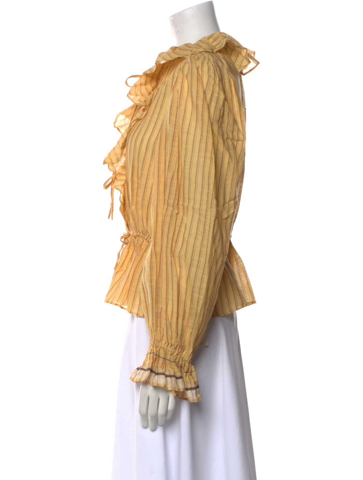 Ulla Johnson V-Neck Long Sleeve Blouse