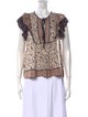 Ulla Johnson Printed Tie Neck Blouse