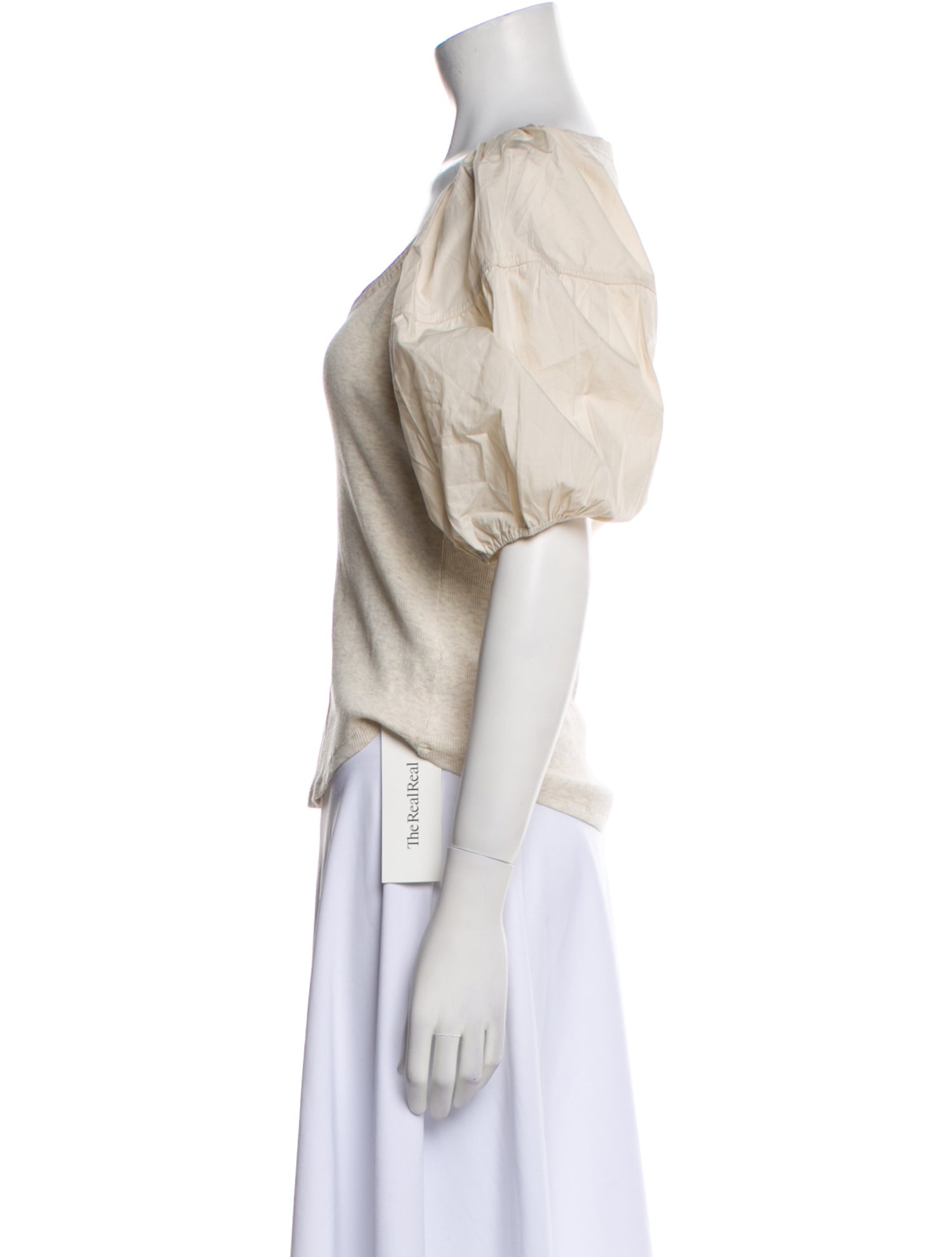 Ulla Johnson Scoop Neck Short Sleeve Top