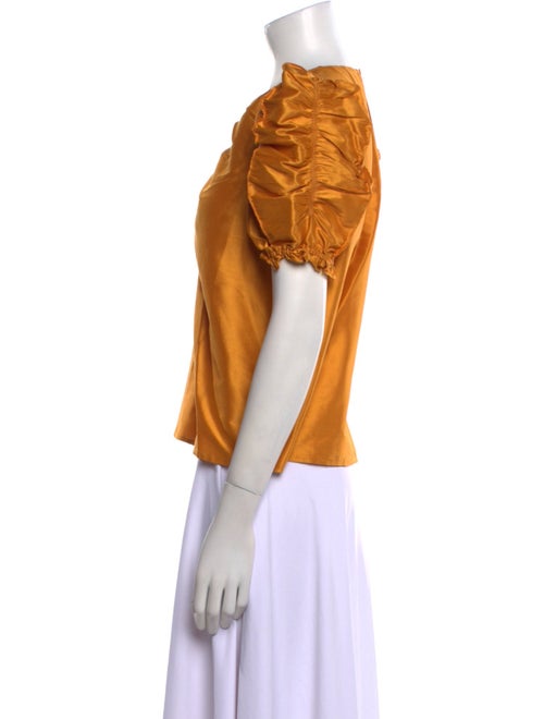 Ulla Johnson V-Neck Short Sleeve Blouse