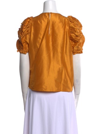 Ulla Johnson V-Neck Short Sleeve Blouse