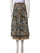 Ulla Johnson Floral Print Midi Length Skirt